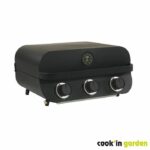 Barbacoa de gas - COOK'IN GARDEN - Flavo 60 - Independiente - 3 quemadores rectos de acero inoxidable - 8,4 kW - Encendido piezoeléctrico