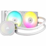 Refrigeración de PC - CORSAIR - CW-9060094-WW - Refrigerador líquido para CPU NAUTILUS 240 ARGB BLANCO