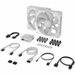 Refrigeración de PC - CORSAIR - CO-9051040-WW - iCUE LINK RX140 RGB Max White Ventilador doble - immagine 2