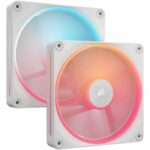 Refrigeración de PC - CORSAIR - CO-9051056-WW - iCUE LINK LX140R RGB blanco con doble ventilador