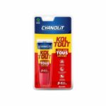Pegamento fijador y sellador - CYANOLIT - Blanco - Blíster de 50 ml - Práctico para pequeñas reparaciones - Versátil y resistente