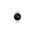 Reloj GPS conectado - GARMIN - Forerunner 165 - 1.2 - Blanco con pulsera Blanca y Gris Claro