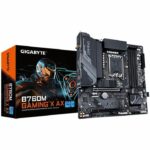 Placa base - GIGABYTE - B760M Gaming X AX - DDR5 hasta 7600 MHz - Wi-Fi 6E - LAN 2.5GbE