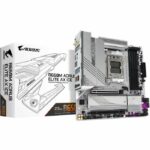 Placa base - GIGABYTE - B650M AORUS ELITE AX ICE - Micro ATX - Wi-Fi 6E - DDR5 hasta 8000 MHz