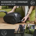 HOOVER HE1 - Aspirador de Bidón con Bolsa Compacta y Potente - Gran Capacidad 2.5L - Alto Rendimiento en Suelos Duros y Alfombras - immagine 5