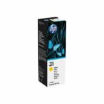 Botella de tinta amarilla genuina HP 31 de 70 ml (1VU28AE) para HP Smart Tank 455/457/513/Plus 555/Plus 559/Plus 570/Plus 655