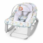 Mecedora para bebé 3 en 1 Keep Cozy de INGENUITY - Arcoíris tropical - 3 posiciones: Arco con juguetes extraíbles, hasta 18 kg