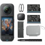 Insta360 X5 Bundle Edition - Cámara deportiva de 360° - 8K - WiFi y Bluetooth - FlowState - Resistente al agua - Duración de la batería: 185 min