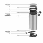 MOVIMIENTO DE COCINA Pedal Kitchen Waste Bin Forest - 30L - Negro mate - immagine 5