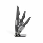 Bloque de 3 cuchillos con soporte - LIVOO - MEC135N - 7,5 / 10 / 12,5 cm - Hoja de cerámica - Apto para lavavajillas