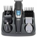 Set recortador multifunción - LIVOO - DOS187 - 3,7 W - 90 min - 5 cabezales - 5 peines - Base de almacenamiento - Negro / Azul