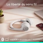 Auriculares - Inalámbricos - Logitech - Zone 300 - Blanco - immagine 4