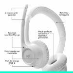 Auriculares - Inalámbricos - Logitech - Zone 300 - Blanco - immagine 6