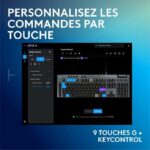 Teclado para juegos - con cable - Logitech G - G915 X - Interruptor táctil - AZERTY - Negro - immagine 4