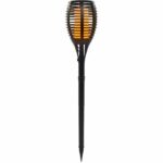 LUMI GARDEN Antorcha solar Maity Sun - Efecto de llama - LED - H 80 cm - Blanco cálido