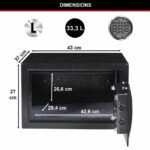 MASTER LOCK Safe con combinación electrónica programable - Negro y gris metalizado - immagine 5