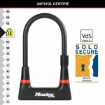 Candado para bicicleta en U - MASTER LOCK - 8279EURDPRO - Acero cementado, llave, certificado - immagine 4