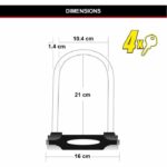 Candado para bicicleta en U - MASTER LOCK - 8279EURDPRO - Acero cementado, llave, certificado - immagine 6