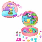 Polly Pocket - Ciclomotor Adventure - Caja 2 minifiguras y animal HWN98