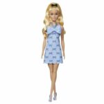 Barbie - Muñeca Barbie Fashionistas con vestido azul bebé sin espalda y lazo - Barbie - HYT93 - immagine 5