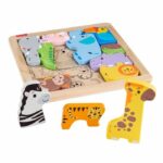 Fisher-Price - Rompecabezas de animales de madera - Clasificación de formas con 13 piezas - Fisher-Price - JFG10 - immagine 3