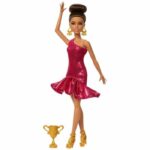 Barbie - Muñeca bailarina de salón y accesorios - Morena con trofeo - Barbie - JFR09
