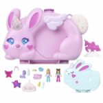 Polly Pocket - Set de juego de conejo 2 en 1 - Con 2 figuras y 12 accesorios - Polly Pocket - JFT88 - immagine 2