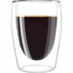MELITTA Set de 2 vasos de borosilicato para café largo 200 ml transparente