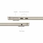Apple - 13.6 MacBook Air M3 (2024) - 16GB RAM - 512GB almacenamiento - Stellar Light - AZERTY - immagine 4