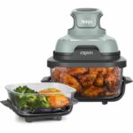 Freidora portátil sin aceite NINJA - CRISPI - Recipientes de 1,4 L y 3,8 L - 4 programas preestablecidos - 1700 W - Color salvia