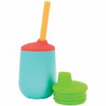 Vaso de entrenamiento NUBY - Silicona - 120 ml - A partir de los 6 meses - Multicolor