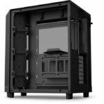 Caja de torre media NZXT H6 Flow RGB, doble cámara, ventiladores RGB incluidos, color negro