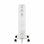 Baño de aceite de radiador eléctrico 1500W Oceanic - 3 potencias - 7 Elementos - White - Mobile - immagine 3