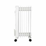 Baño de aceite de radiador eléctrico 1500W Oceanic - 3 potencias - 7 Elementos - White - Mobile - immagine 5