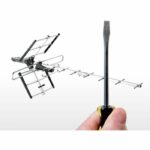 ONE FOR ALL SV9357 - Antena de TV para exteriores, Full HD, filtro 4G - Instalación simple - Gris - immagine 2