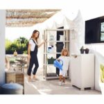 SPACESAVER 90 PLASTIKEN Armario bajo con 2 puertas con estantes - An. 90 x P 45 x Al. 100 cm - Gama Space SAVER - Interior y exterior - immagine 4