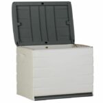 PLASTIKEN 260L Cofre de almacenamiento - Interior/exterior funcional y estético - CadenaSable con ruedas - 80 x 61 x 53 cm - immagine 2