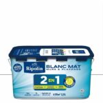 Pintura 2 en 1 para paredes y techos - Blanco mate - RIPOLIN - 2,5 L - immagine 2