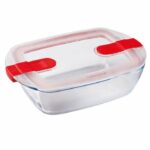PYREX - COOK & HEAT - Caja rectangular de vidrio con tapa 23 * 15 cm
