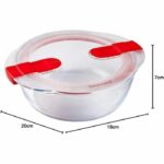PYREX - COOK & HEAT - Caja redonda de vidrio con tapa 20 * 18 cm - immagine 2