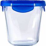 Juego de 3 recipientes para pasta Pyrex Cook&Go de cristal con tapa hermética, 12 x 12 cm y 0,8 l.