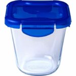 Juego de 3 recipientes para pasta Pyrex Cook&Go de cristal con tapa hermética, 12 x 12 cm y 0,8 l. - immagine 6