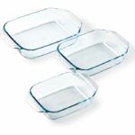 Juego de 3 fuentes para horno - PYREX - Vidrio - Rectangular - Irresistible - 20-25-28 cm