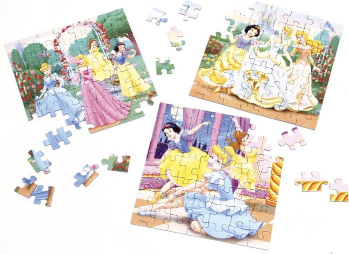 PRINCESAS DE DISNEY Puzzle 3 x 49 piezas - Disney - PALOMA TECH italy