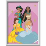 Ravensburger  Art No. formato 18x24cm  Princesas Disney  Kit de pintura por números  Actividad relajante y creativa  Edad 7  23929 - immagine 6