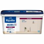 Decoración de paredes, carpintería y radiadores, terciopelo café con leche - RIPOLIN - 2,5 L