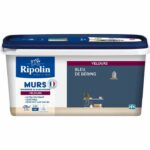 Decoración de paredes, carpintería y radiadores, terciopelo azul Bering - RIPOLIN - 2,5 L