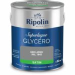 Laca gliceroftálica gris acero RAL 7045 satinada - RIPOLIN - 2 L
