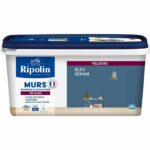 Decoración de paredes, carpintería y radiadores, seram terciopelo azul - RIPOLIN - 2,5 L