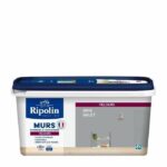 RIPOLIN Pintura de color aterciopelado para paredes, carpintería de radiadores - Gris guijarro